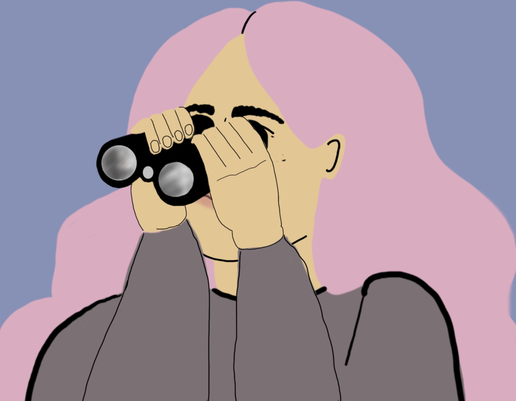 Beobachten Illustration 